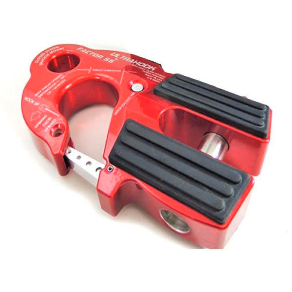 Factor 55 UltraHook Winch Shackle Aluminum in Red 00250-01